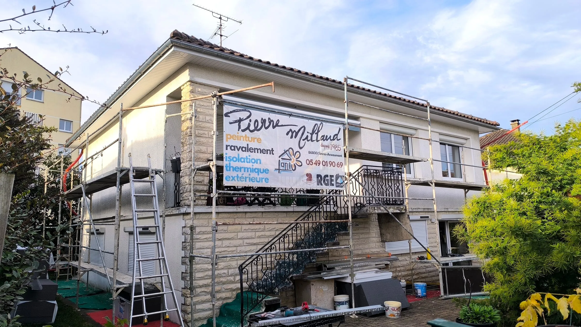 ITE — chantier SARL Millaud