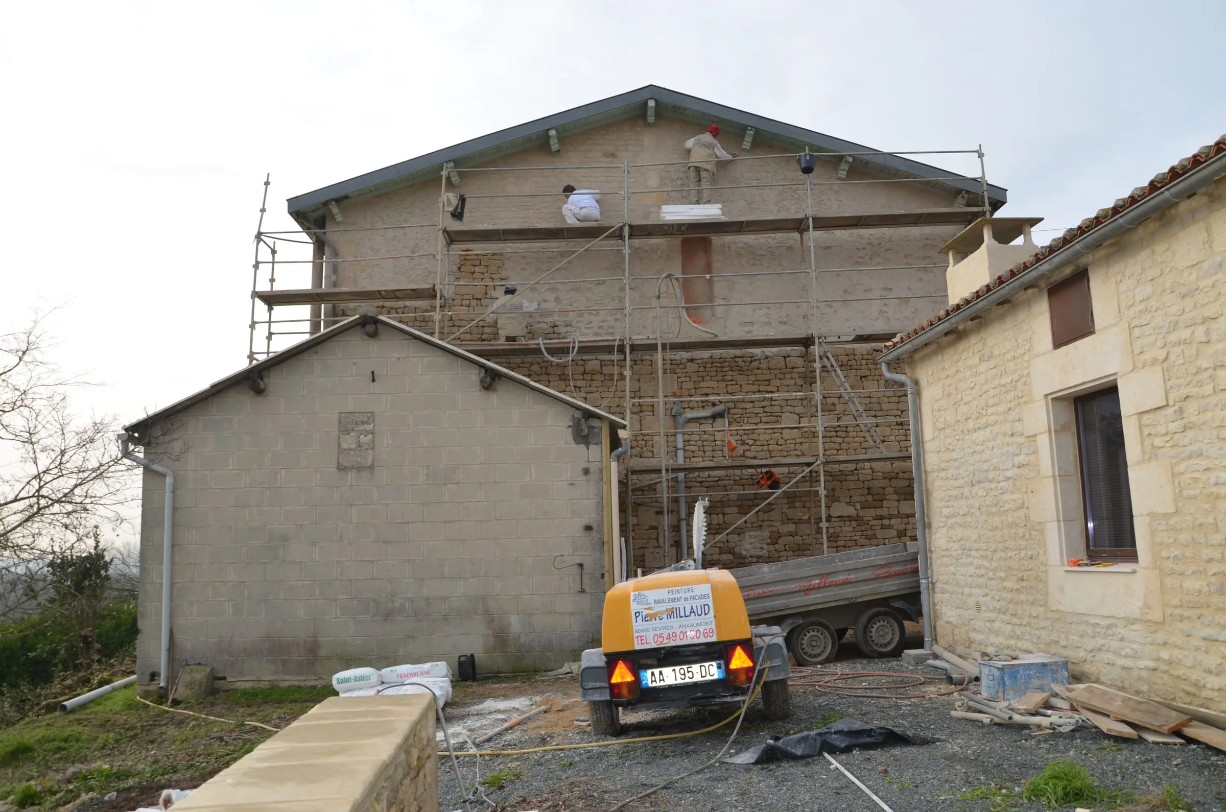 Pierres apparentes — chantier SARL Millaud