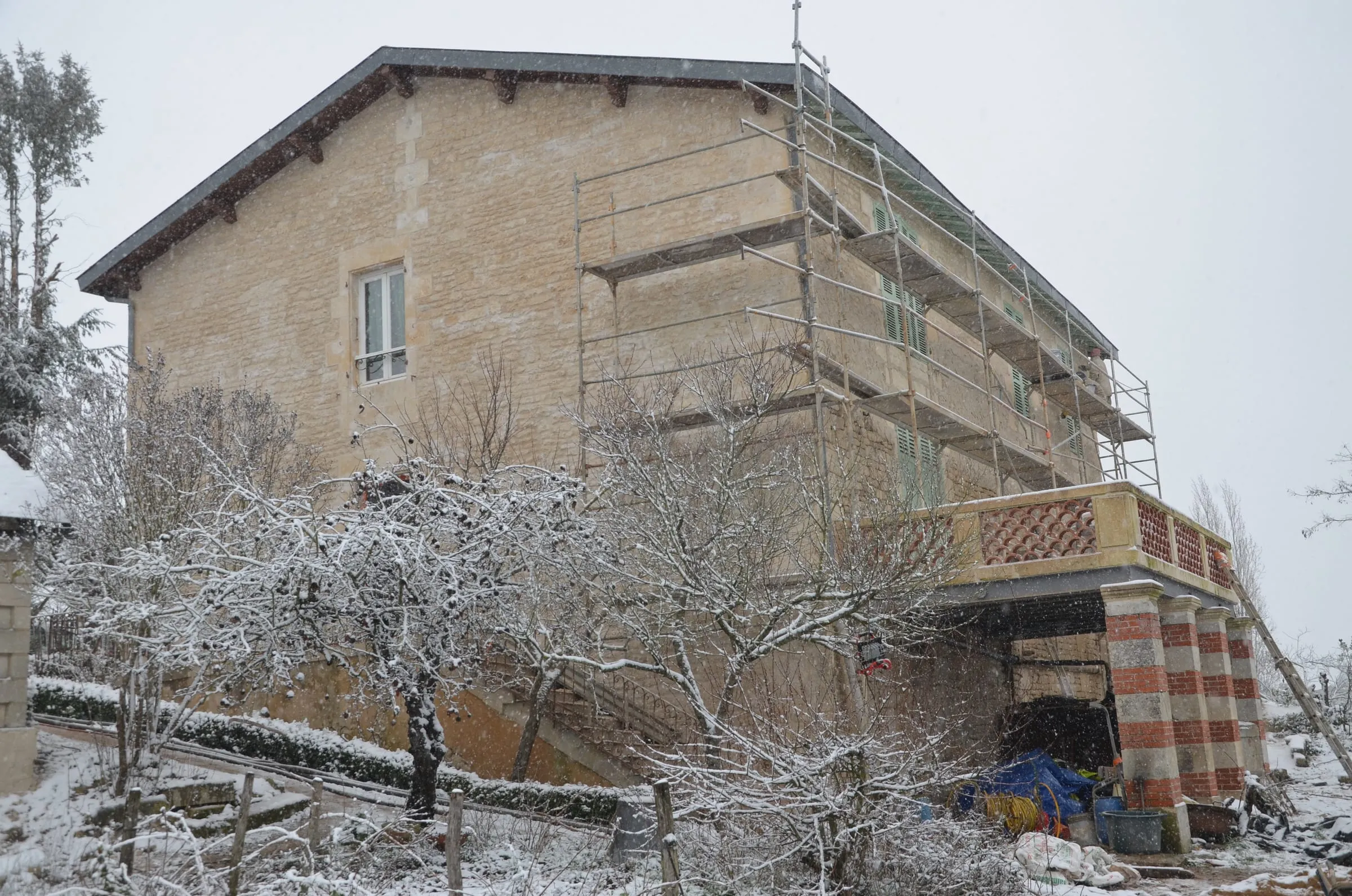 Pierres apparentes à Niort — chantier SARL Millaud