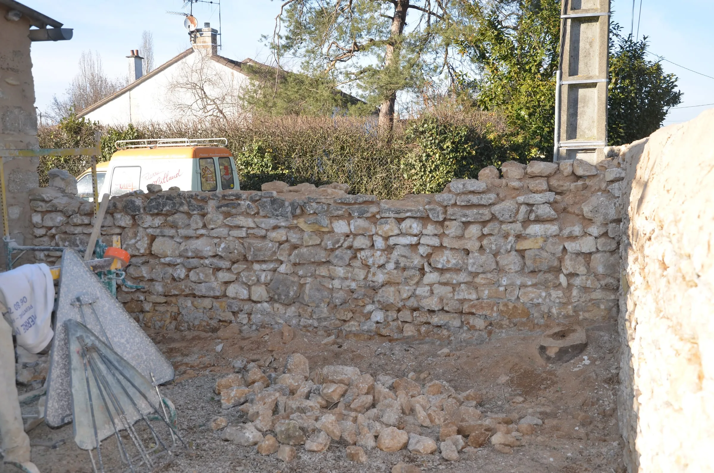 Pierres apparentes — chantier SARL Millaud