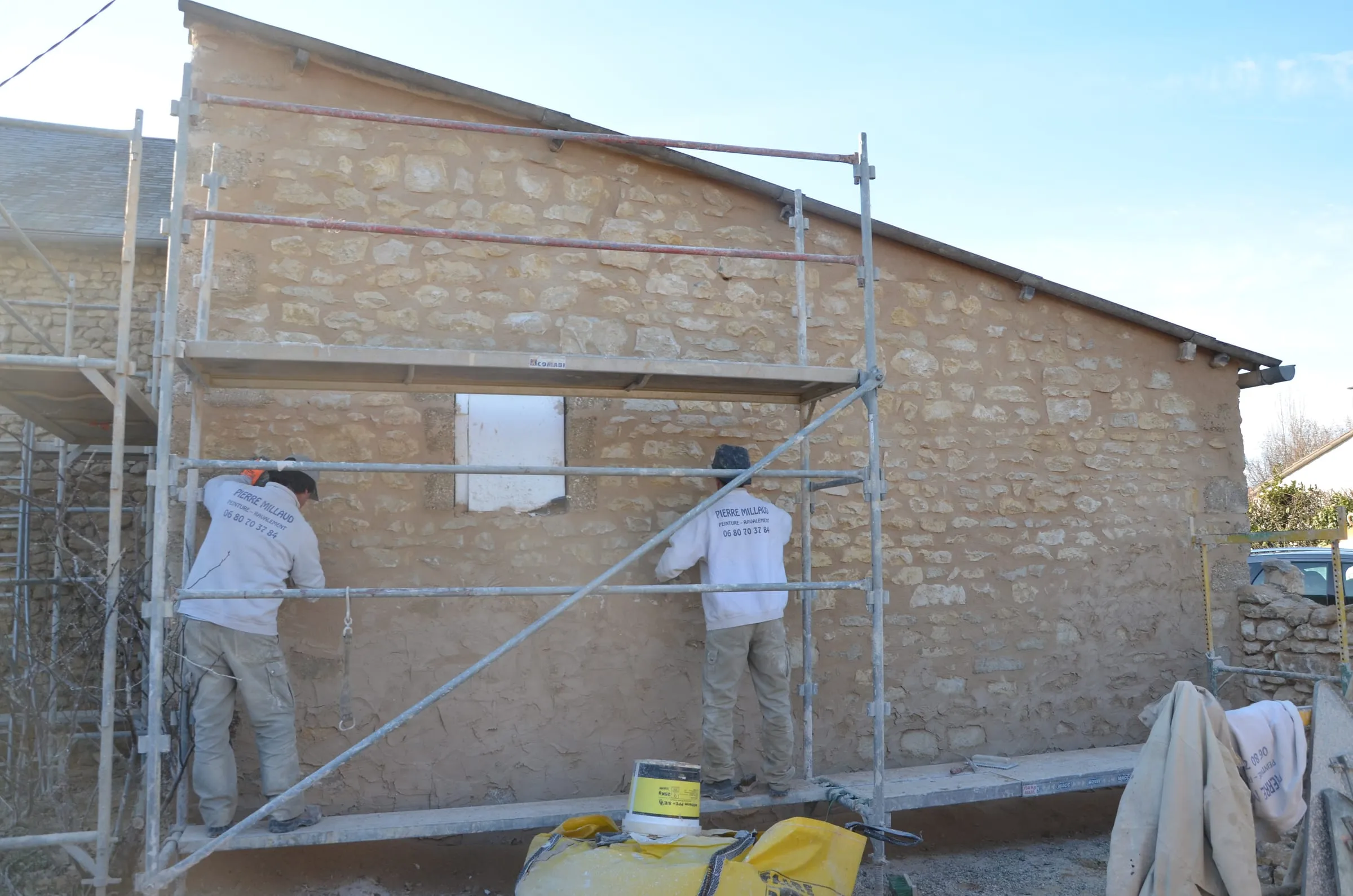 Pierres apparentes — chantier SARL Millaud
